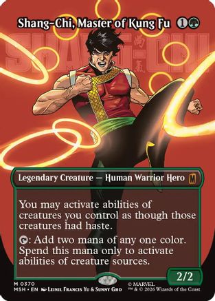 Image of Shang-Chi, Master of Kung Fu (Borderless) (0370) (MSH-370) - Marvel Super Heroes Foil