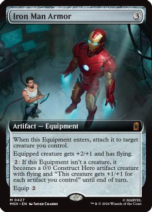 Image of Iron Man Armor (Extended Art) (MSH-427) - Marvel Super Heroes