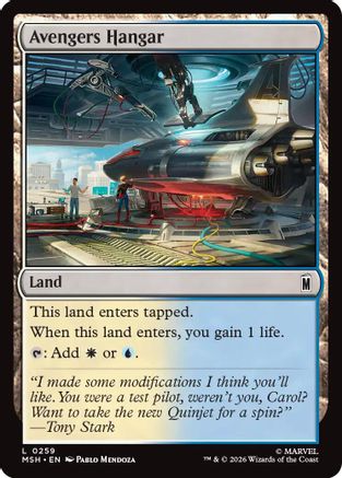 Image of Avengers Hangar (MSH-259) - Marvel Super Heroes Foil