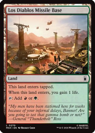 Image of Los Diablos Missile Base (MSH-270) - Marvel Super Heroes Foil