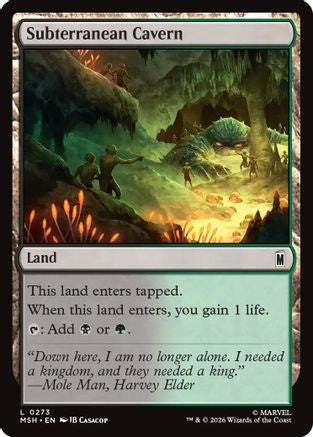 Image of Subterranean Cavern (MSH-273) - Marvel Super Heroes Foil
