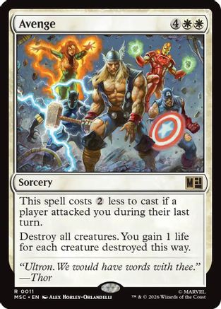 Image of Avenge (MSC-011) - Commander: Marvel Super Heroes