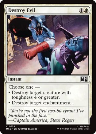 Image of Destroy Evil (MSC-128) - Commander: Marvel Super Heroes