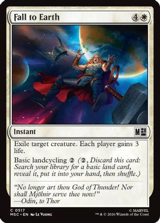 Image of Fall to Earth (MSC-517) - Commander: Marvel Super Heroes Foil