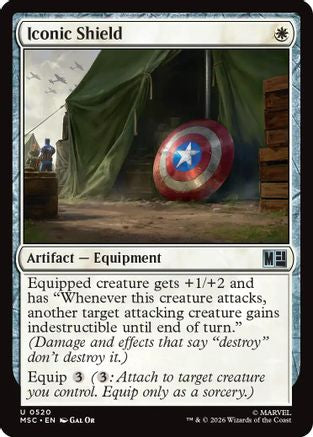 Image of Iconic Shield (MSC-520) - Commander: Marvel Super Heroes