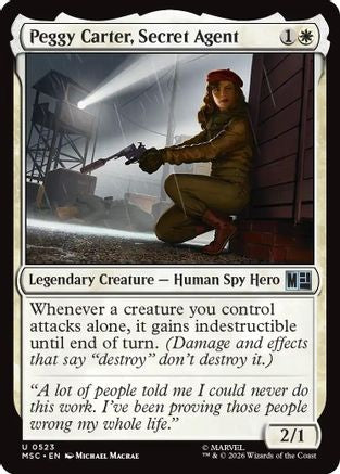 Image of Peggy Carter, Secret Agent (MSC-523) - Commander: Marvel Super Heroes