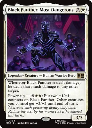 Image of Black Panther, Most Dangerous (MSC-584) - Commander: Marvel Super Heroes Foil