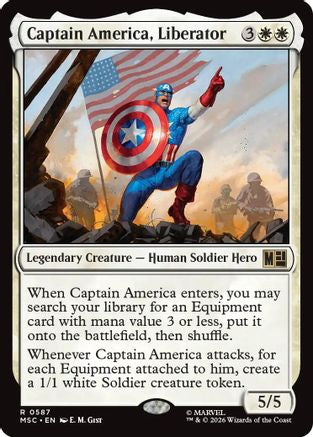 Image of Captain America, Liberator (MSC-587) - Commander: Marvel Super Heroes Foil