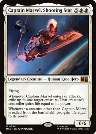 Image of Captain Marvel, Shooting Star (MSC-589) - Commander: Marvel Super Heroes Foil