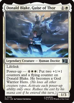 Image of Donald Blake, Guise of Thor (MSC-592) - Commander: Marvel Super Heroes Foil