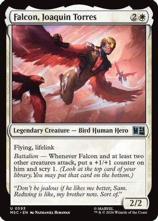 Image of Falcon, Joaquin Torres (MSC-593) - Commander: Marvel Super Heroes