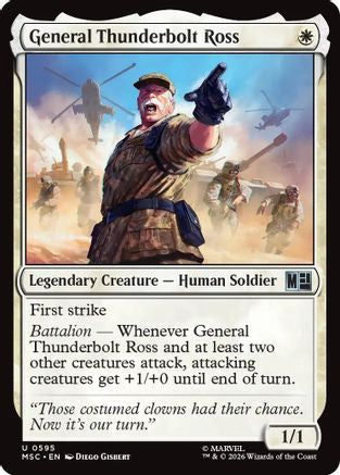 Image of General Thunderbolt Ross (MSC-595) - Commander: Marvel Super Heroes Foil