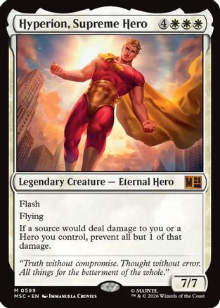 Image of Hyperion, Supreme Hero (MSC-599) - Commander: Marvel Super Heroes