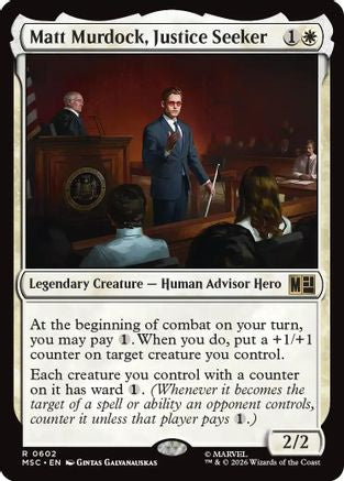 Image of Matt Murdock, Justice Seeker (MSC-602) - Commander: Marvel Super Heroes