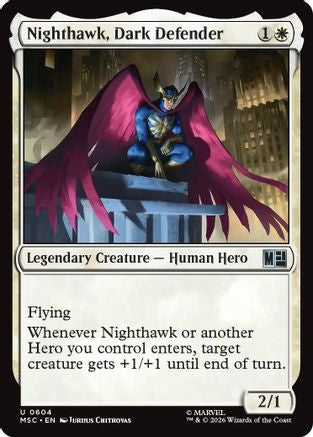 Image of Nighthawk, Dark Defender (MSC-604) - Commander: Marvel Super Heroes