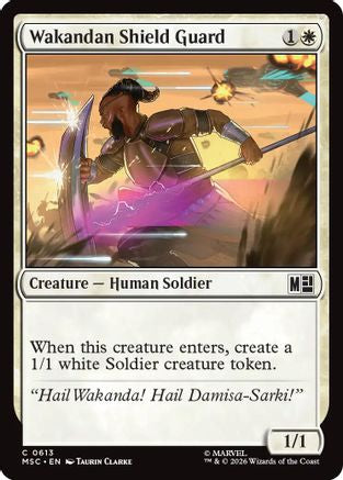 Image of Wakandan Shield Guard (MSC-613) - Commander: Marvel Super Heroes Foil