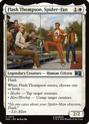 Image of Flash Thompson, Spider-Fan (MSC-772) - Commander: Marvel Super Heroes Foil