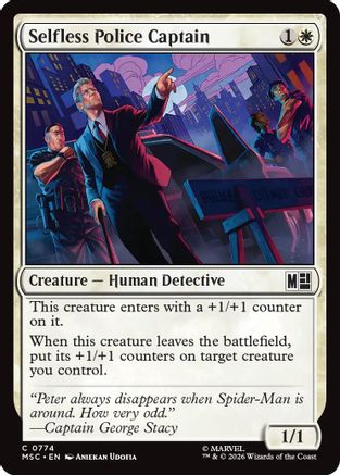 Image of Selfless Police Captain (MSC-774) - Commander: Marvel Super Heroes