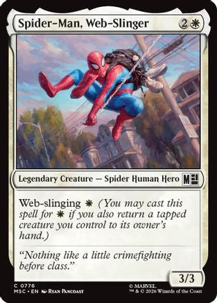 Image of Spider-Man, Web-Slinger (MSC-776) - Commander: Marvel Super Heroes Foil