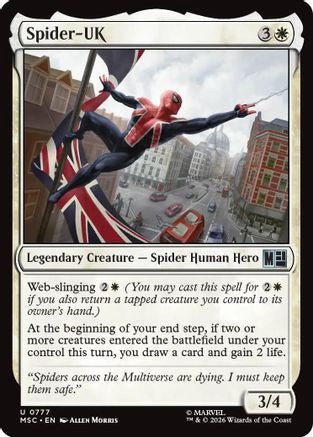 Image of Spider-UK (MSC-777) - Commander: Marvel Super Heroes Foil