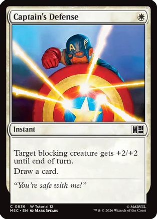 Image of Captain's Defense (MSC-836) - Commander: Marvel Super Heroes