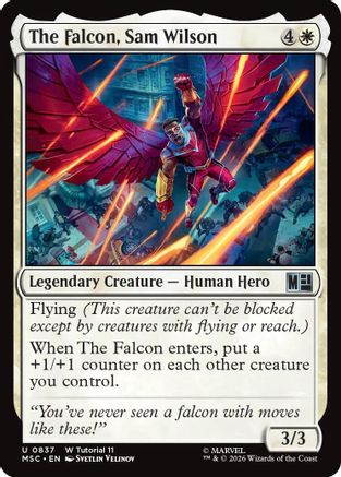 Image of The Falcon, Sam Wilson (MSC-837) - Commander: Marvel Super Heroes