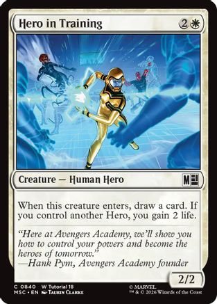 Image of Hero in Training (MSC-840) - Commander: Marvel Super Heroes