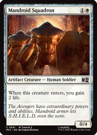 Image of Mandroid Squadron (MSC-841) - Commander: Marvel Super Heroes