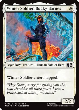 Image of Winter Soldier, Bucky Barnes (MSC-845) - Commander: Marvel Super Heroes
