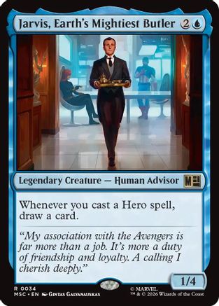 Image of Jarvis, Earth's Mightiest Butler (MSC-034) - Commander: Marvel Super Heroes