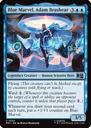 Image of Blue Marvel, Adam Brashear (MSC-530) - Commander: Marvel Super Heroes