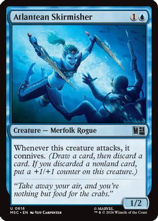 Image of Atlantean Skirmisher (MSC-616) - Commander: Marvel Super Heroes Foil