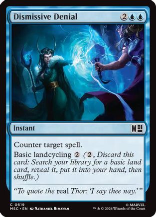 Image of Dismissive Denial (MSC-619) - Commander: Marvel Super Heroes