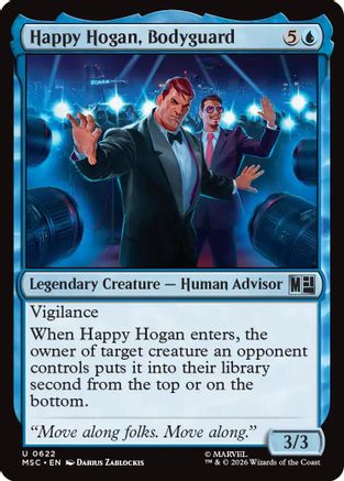 Image of Happy Hogan, Bodyguard (MSC-622) - Commander: Marvel Super Heroes Foil