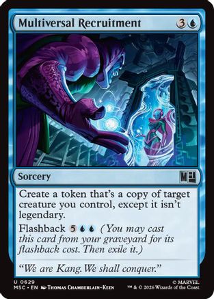Image of Multiversal Recruitment (MSC-629) - Commander: Marvel Super Heroes Foil