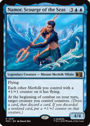 Image of Namor, Scourge of the Seas (MSC-631) - Commander: Marvel Super Heroes Foil