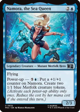 Image of Namora, the Sea Queen (MSC-632) - Commander: Marvel Super Heroes Foil