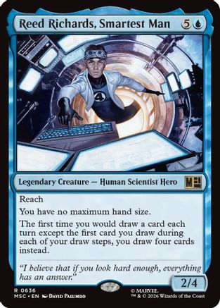 Image of Reed Richards, Smartest Man (MSC-636) - Commander: Marvel Super Heroes Foil