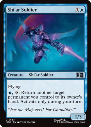 Image of Shi'ar Soldier (MSC-637) - Commander: Marvel Super Heroes
