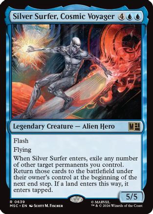 Image of Silver Surfer, Cosmic Voyager (MSC-639) - Commander: Marvel Super Heroes