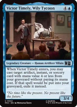 Image of Victor Timely, Wily Tycoon (MSC-642) - Commander: Marvel Super Heroes Foil