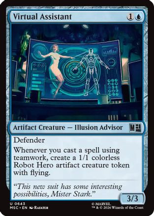 Image of Virtual Assistant (MSC-643) - Commander: Marvel Super Heroes