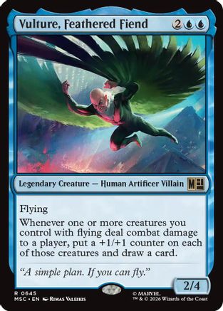 Image of Vulture, Feathered Fiend (MSC-645) - Commander: Marvel Super Heroes Foil