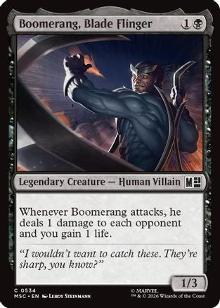 Image of Boomerang, Blade Flinger (MSC-534) - Commander: Marvel Super Heroes