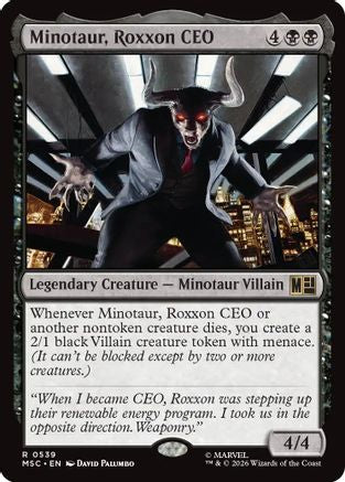 Image of Minotaur, Roxxon CEO (MSC-539) - Commander: Marvel Super Heroes
