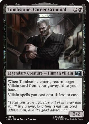Image of Tombstone, Career Criminal (MSC-577) - Commander: Marvel Super Heroes