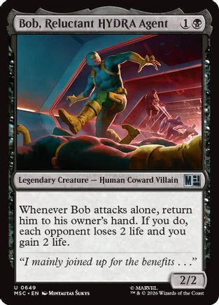 Image of Bob, Reluctant HYDRA Agent (MSC-649) - Commander: Marvel Super Heroes Foil