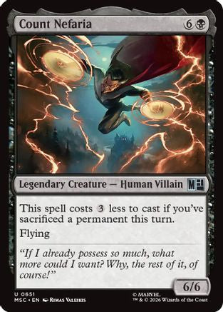 Image of Count Nefaria (MSC-651) - Commander: Marvel Super Heroes