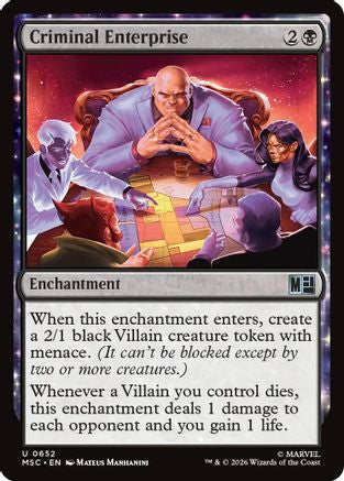 Image of Criminal Enterprise (MSC-652) - Commander: Marvel Super Heroes Foil