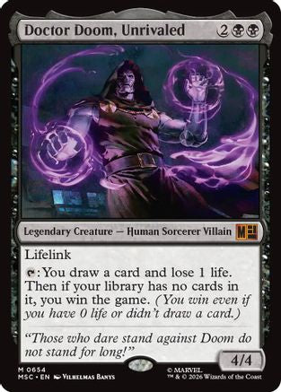 Image of Doctor Doom, Unrivaled (MSC-654) - Commander: Marvel Super Heroes